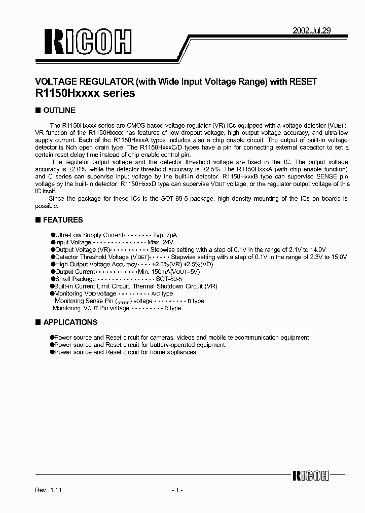R1150HXXXX_2435772.PDF Datasheet