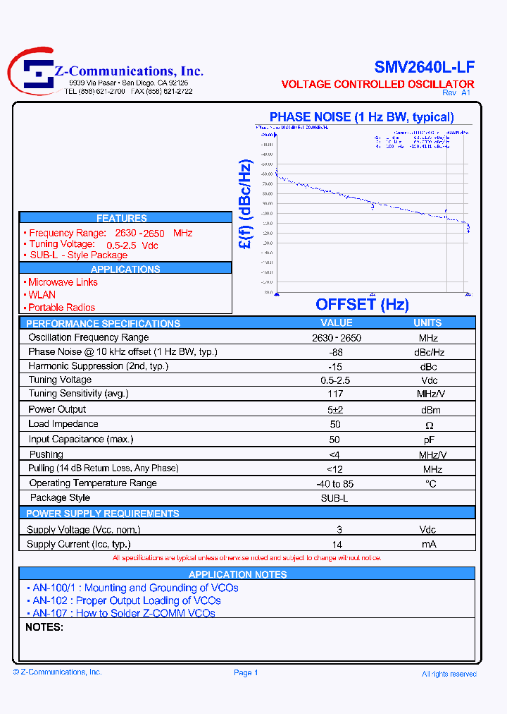 SMV2640L-LF_2439134.PDF Datasheet