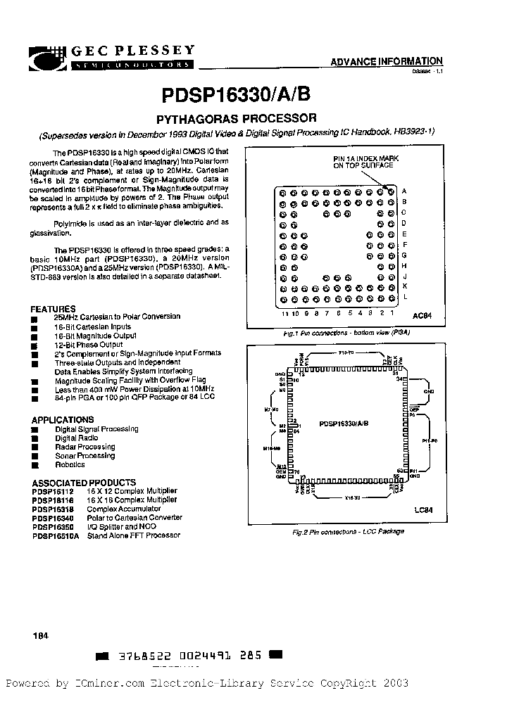 PDSP16330AB0LC_2438792.PDF Datasheet