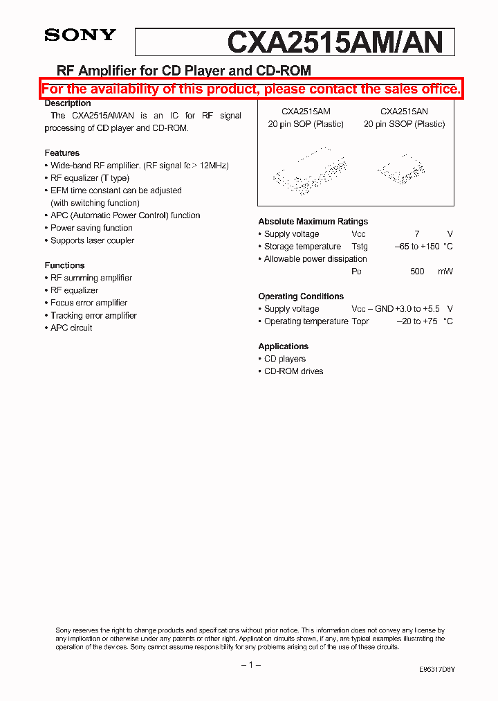 CXA2515AMAN_2467126.PDF Datasheet
