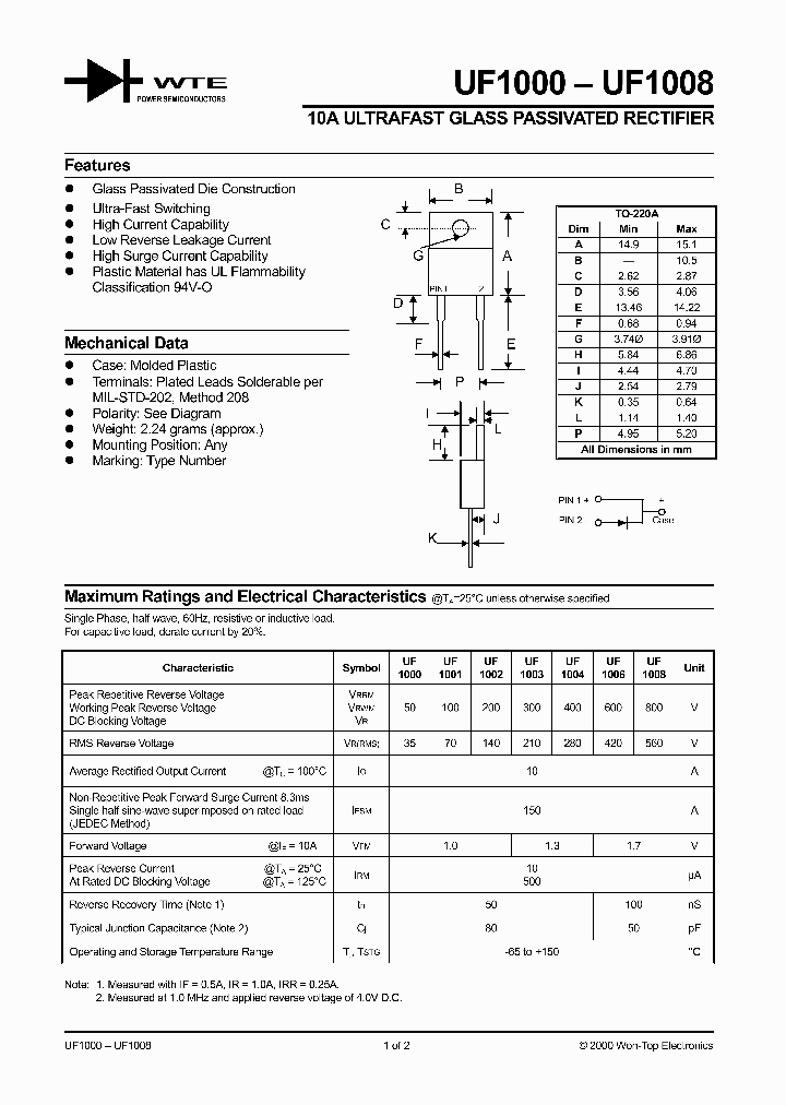 UF1000-UF1008_2480226.PDF Datasheet