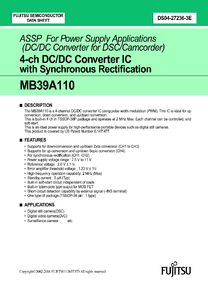 MB39A110PFT-E1_2508423.PDF Datasheet