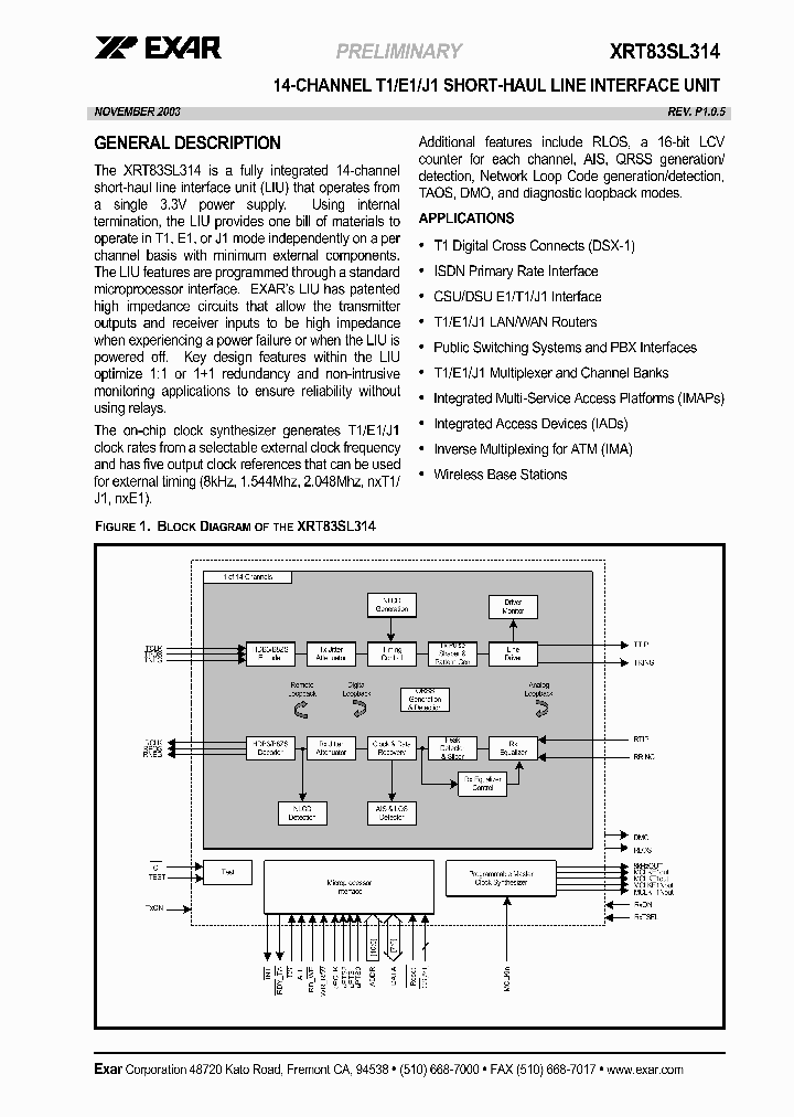XRT83SL314_2520366.PDF Datasheet