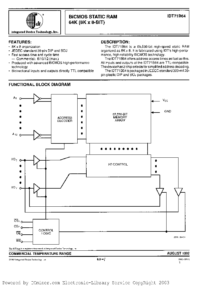 IDT71B64S15L32B_2524951.PDF Datasheet