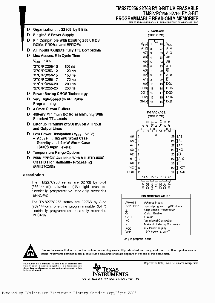 TMS27PC256-17FME_2537684.PDF Datasheet