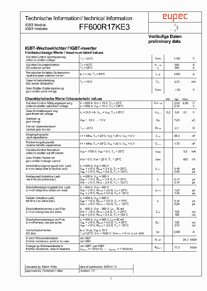 DBFF600R17KE320_2540787.PDF Datasheet