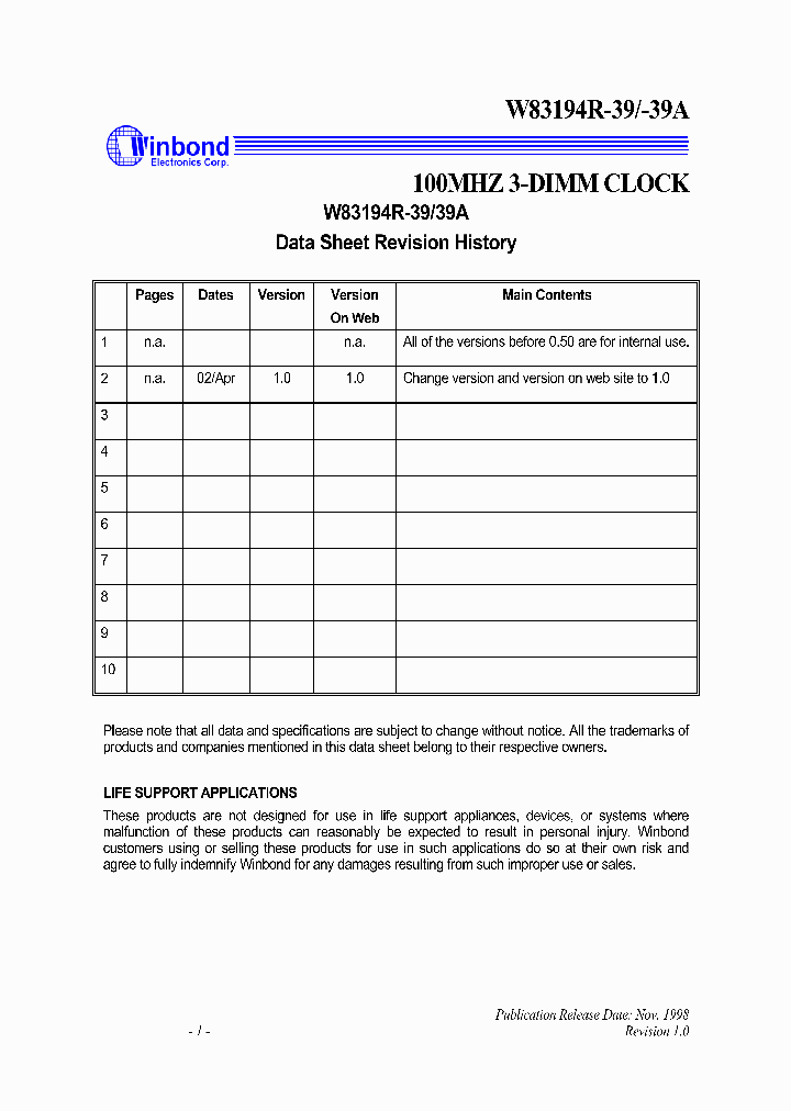 W83194R-39-39A_2543489.PDF Datasheet