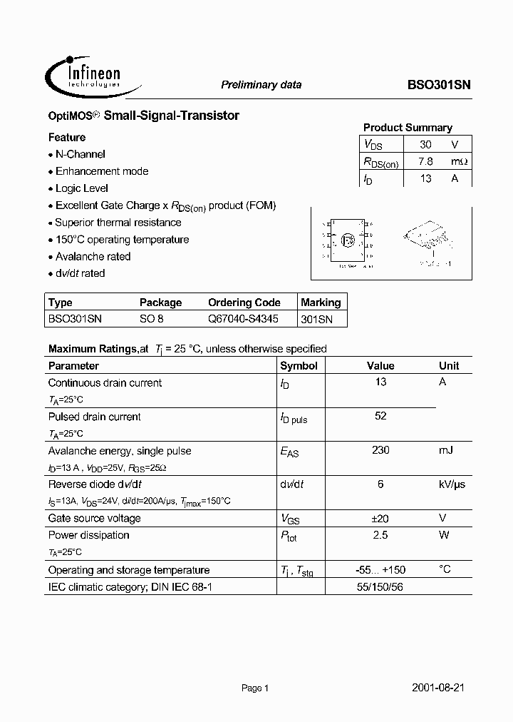BSO301SN_2554611.PDF Datasheet
