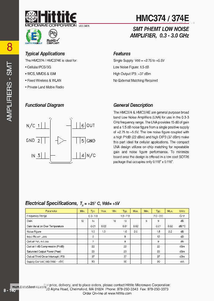 HMC374E_2560526.PDF Datasheet