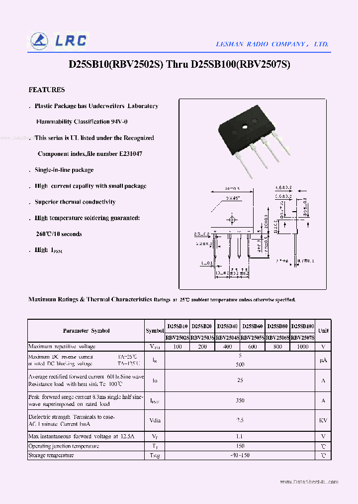 D25SB10_2560703.PDF Datasheet