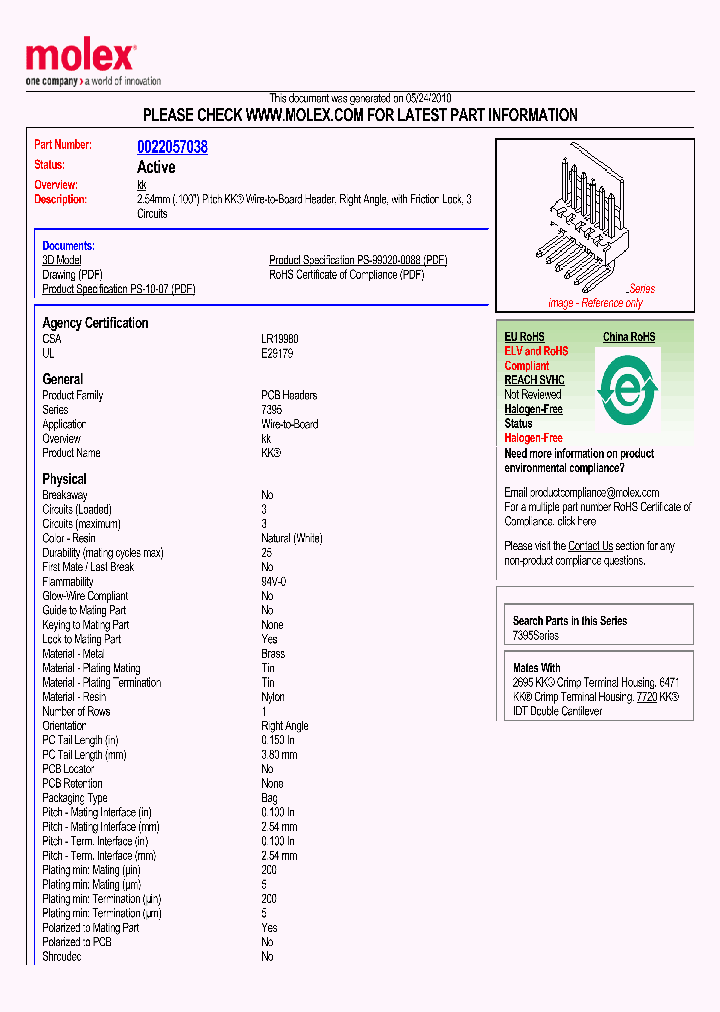 22-05-7038_2570177.PDF Datasheet