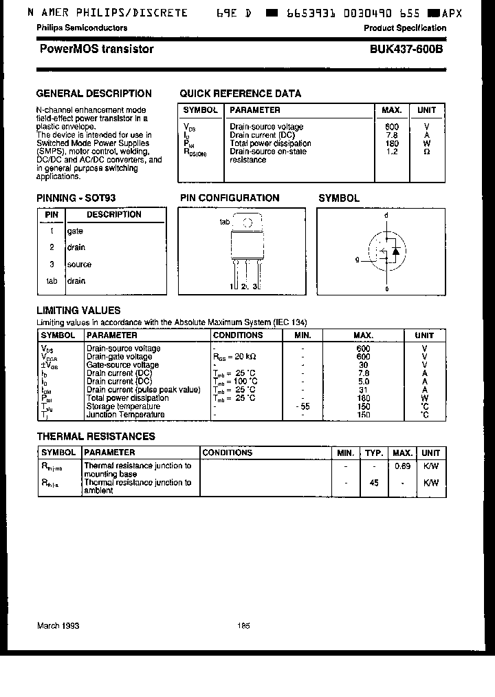BUK437-600B_2593456.PDF Datasheet