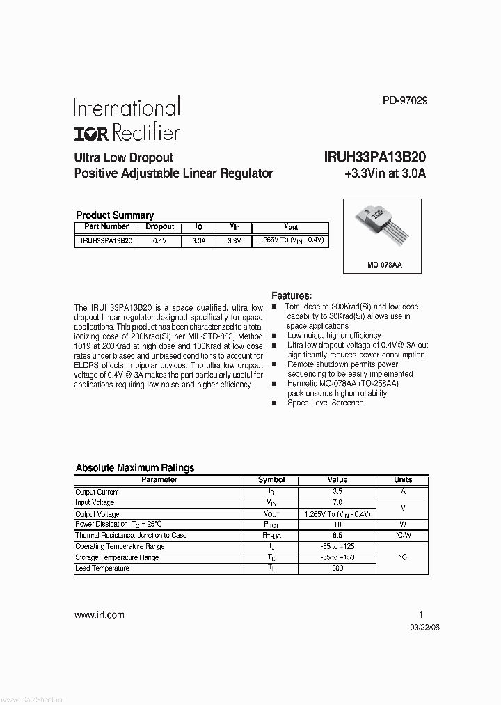 IRUH33PA13B20_2600622.PDF Datasheet