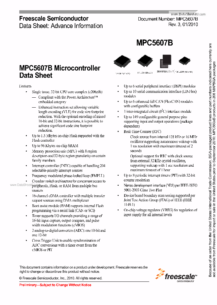 MPC5607B_2603880.PDF Datasheet