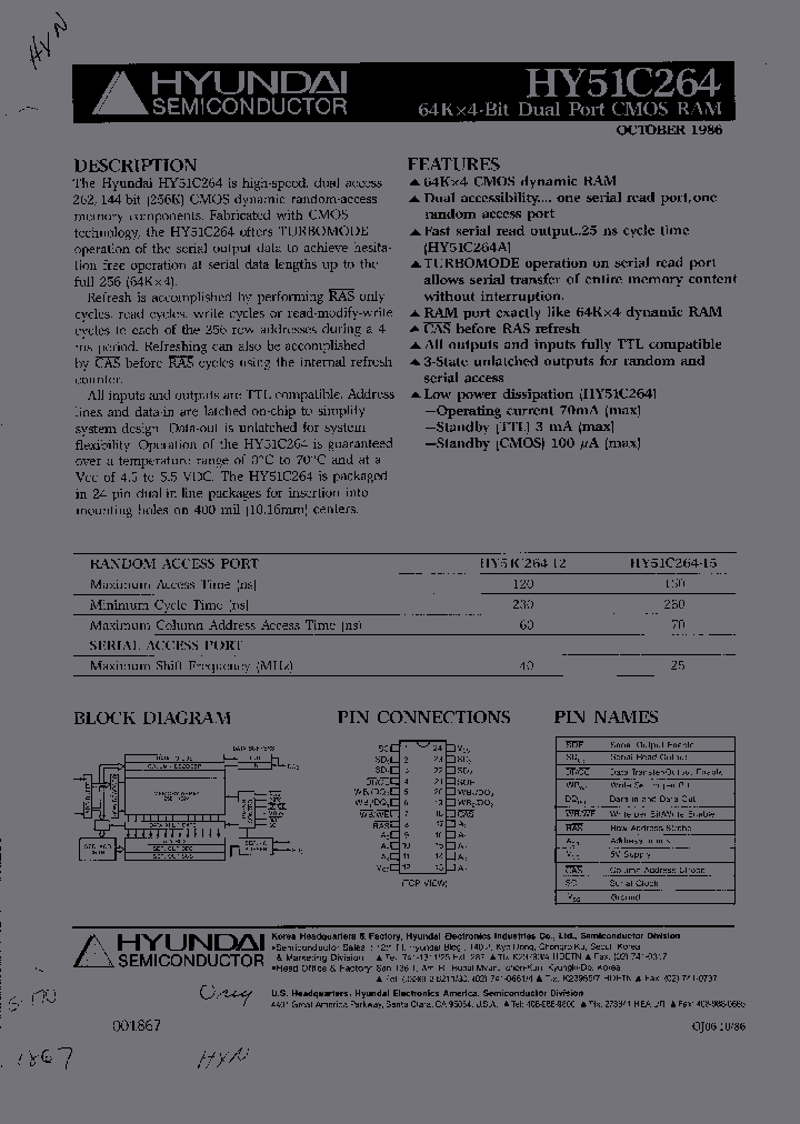 HY51C264-12_2609617.PDF Datasheet