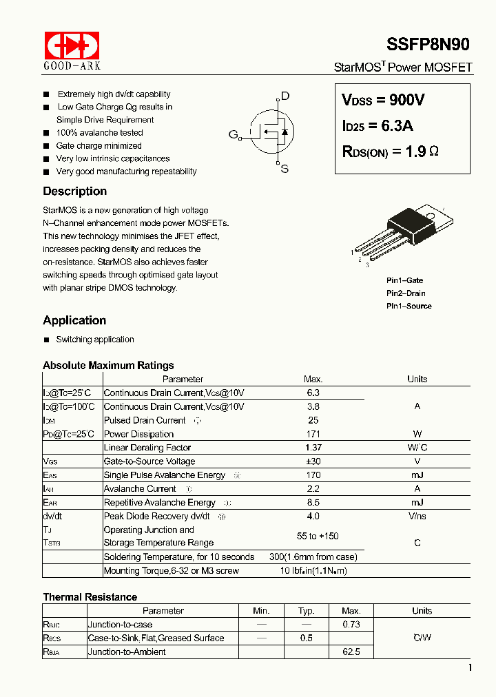 SSFP8N90_2610053.PDF Datasheet