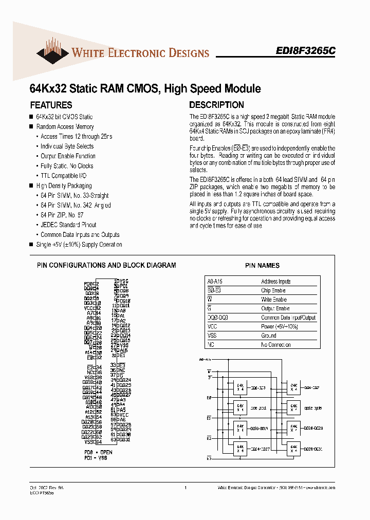 EDI8F3265C-MN_2609789.PDF Datasheet