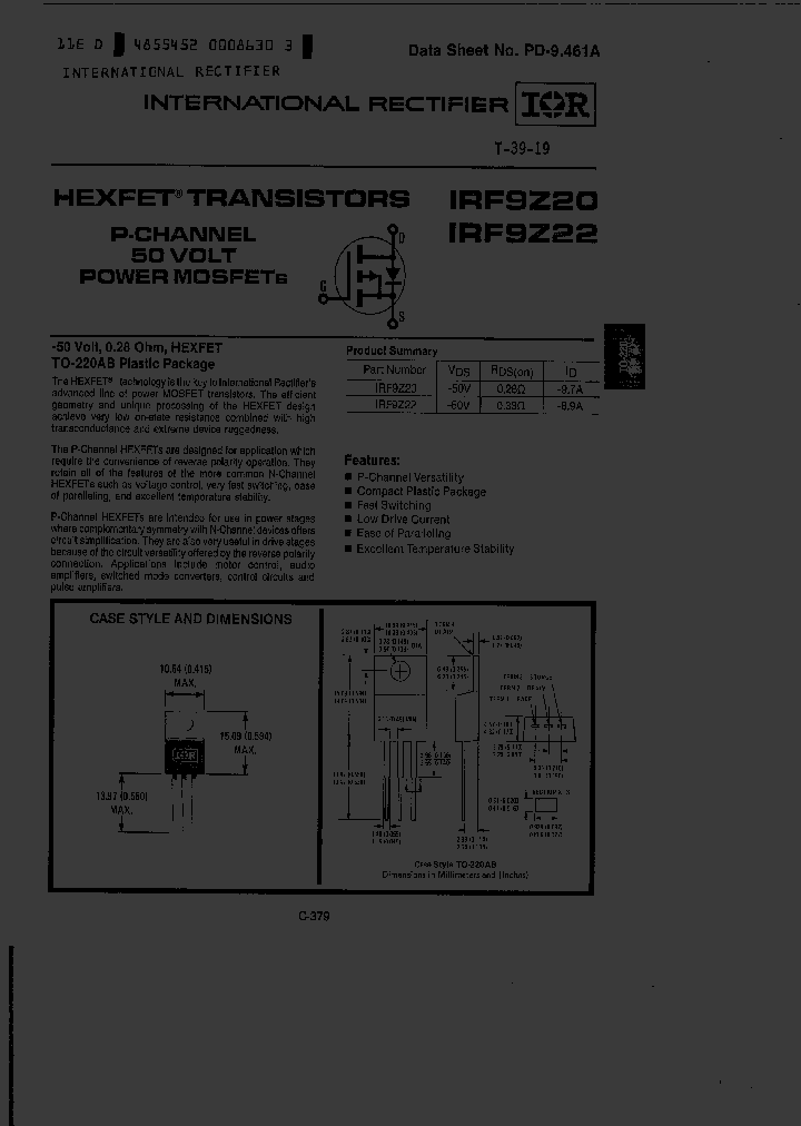 IRF9Z20_2617277.PDF Datasheet