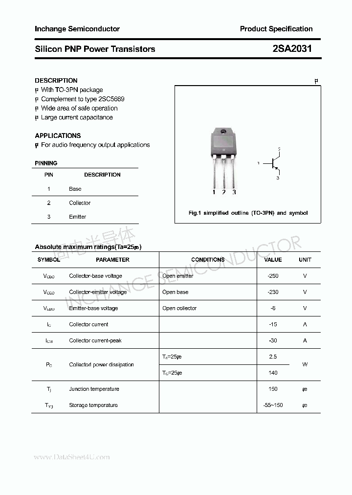 2SA2031_2620131.PDF Datasheet