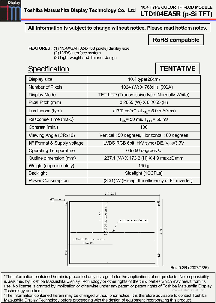 LTD104EA5R_2627268.PDF Datasheet