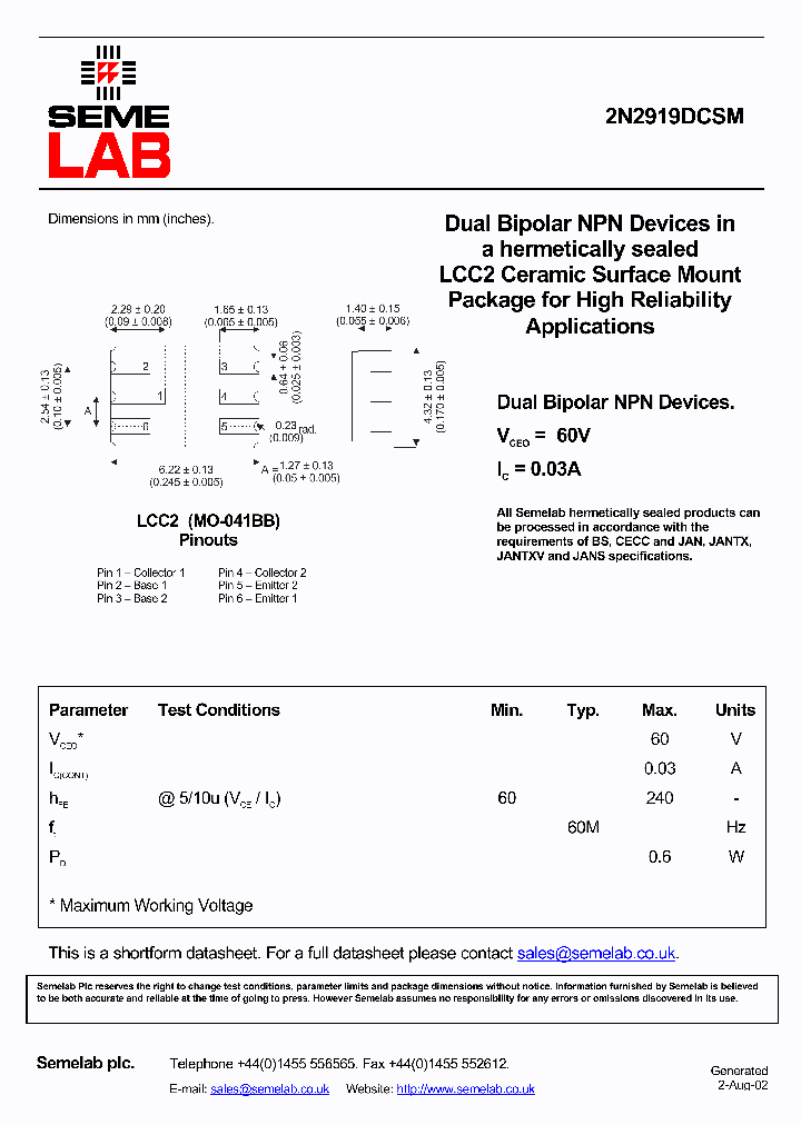2N2919DCSM_2637821.PDF Datasheet
