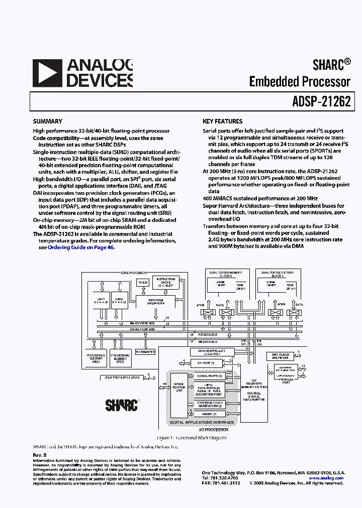 ADSP-21262SBBC-150_2640509.PDF Datasheet