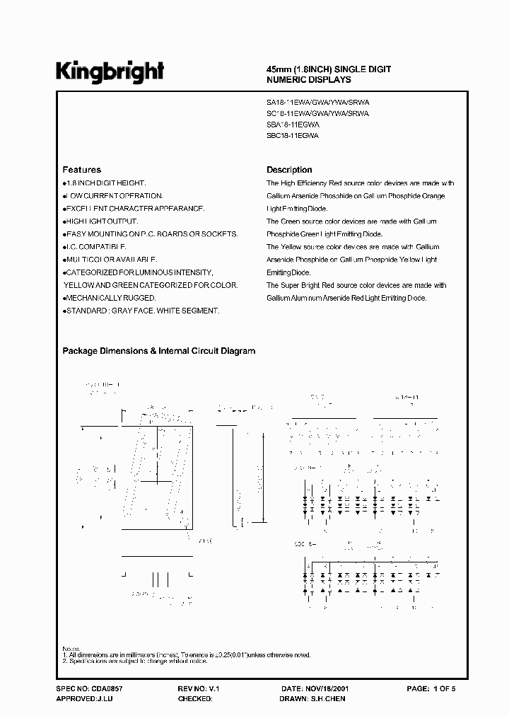 SBA18-11EGWA_2672251.PDF Datasheet