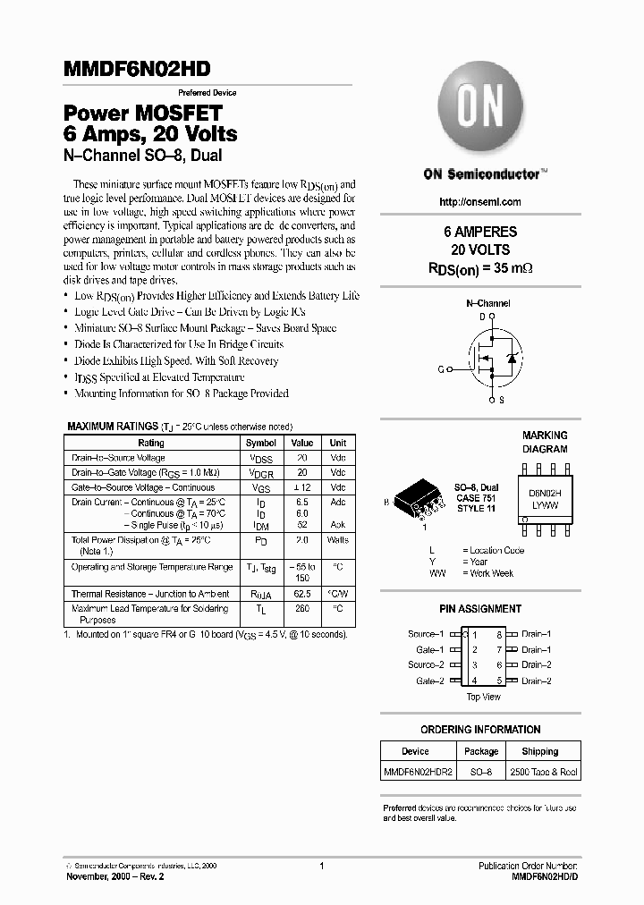 MMDF6N02HD-D_2699611.PDF Datasheet