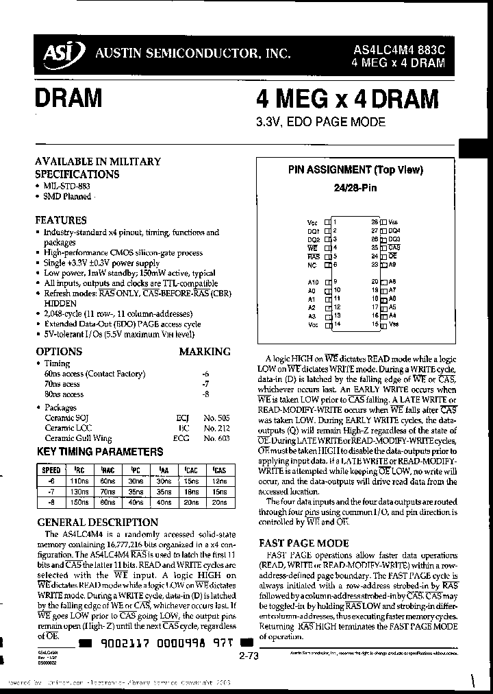 AS4LC4M4EC7883C_2720577.PDF Datasheet