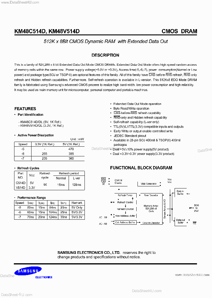 KM48V514D_2734686.PDF Datasheet