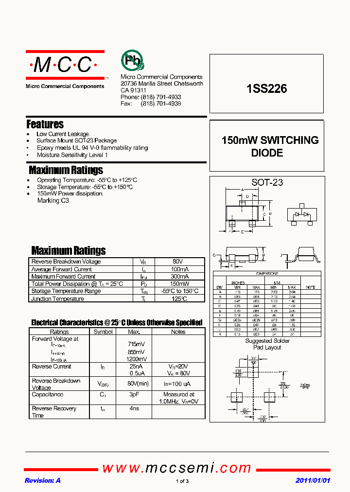 1SS226_2746713.PDF Datasheet