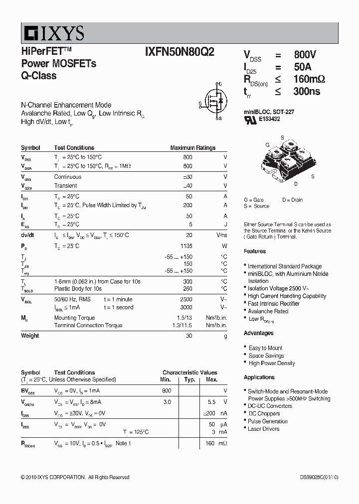 IXFN50N80Q2_2748667.PDF Datasheet