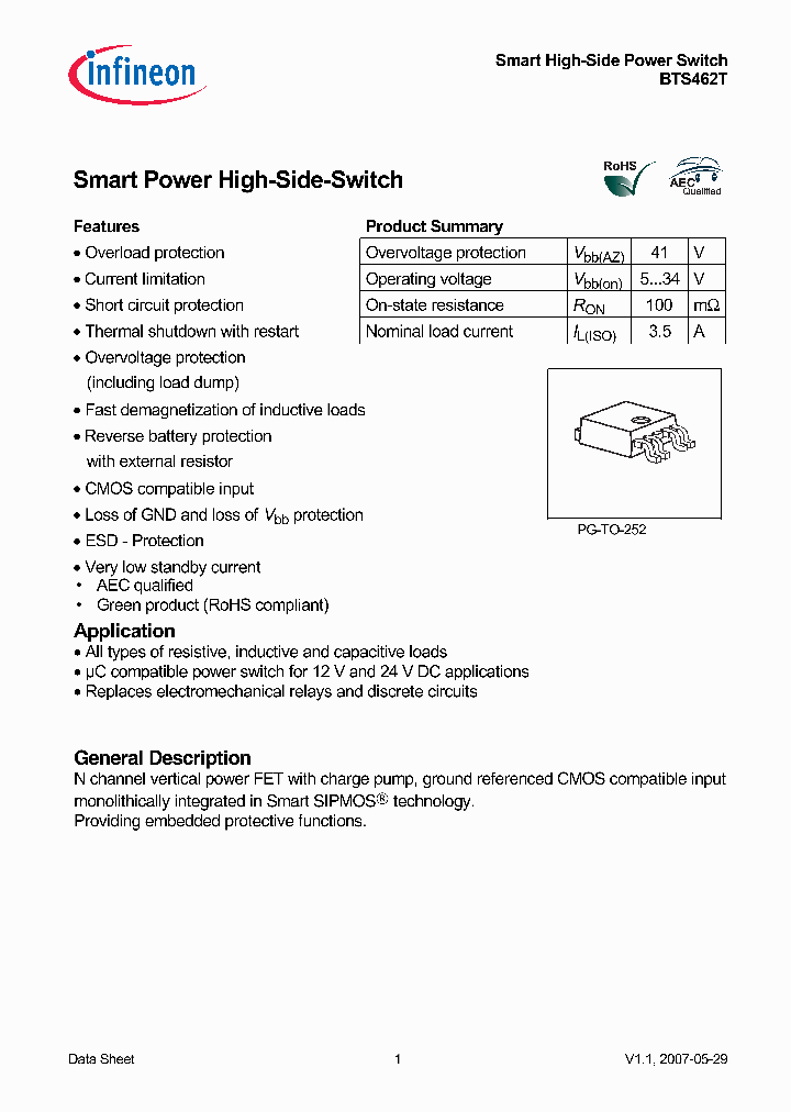 BTS462T_2749515.PDF Datasheet