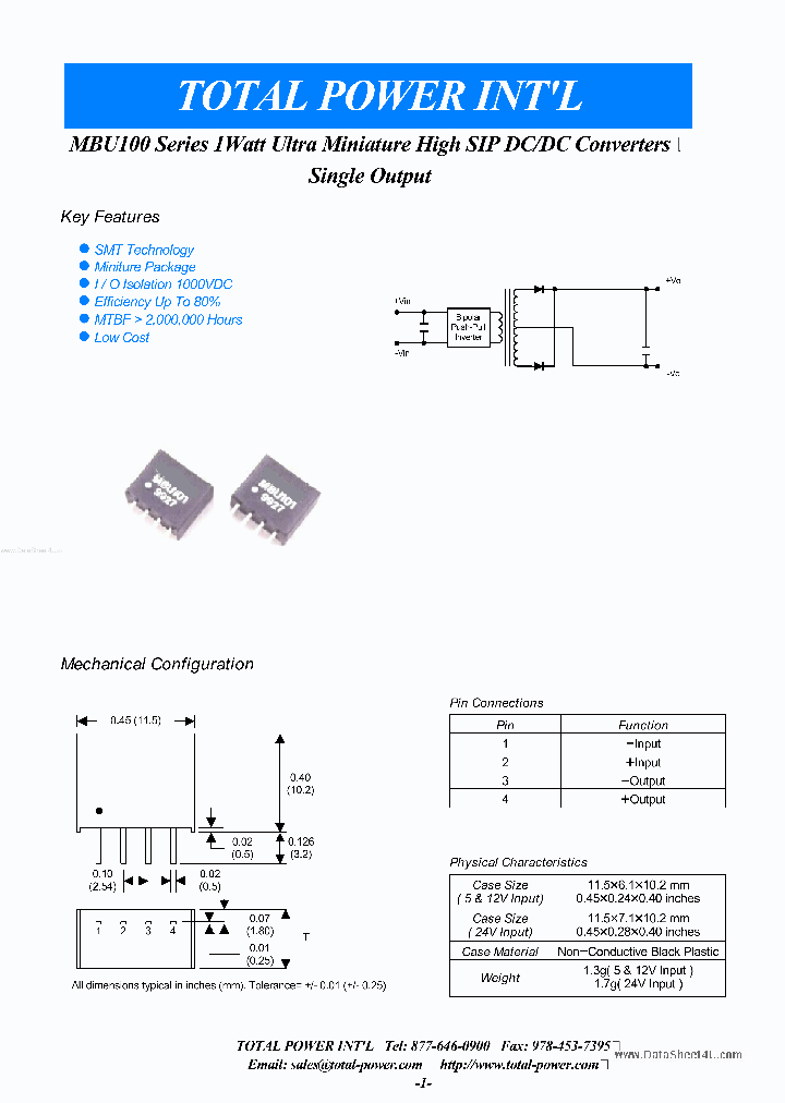 MBU10X_2750693.PDF Datasheet