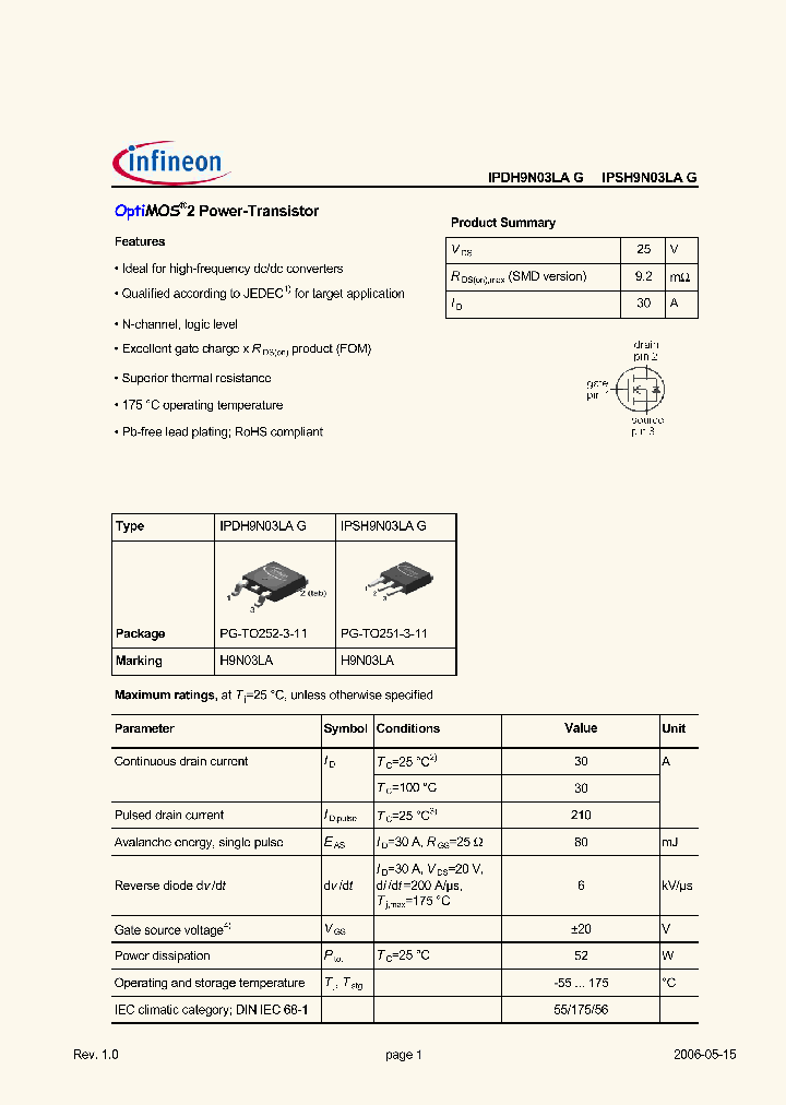 IPDH9N03LAG_2754015.PDF Datasheet