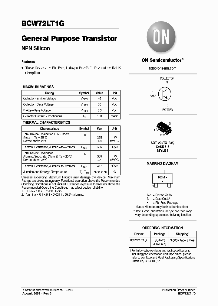 BCW72LT1G_2755362.PDF Datasheet