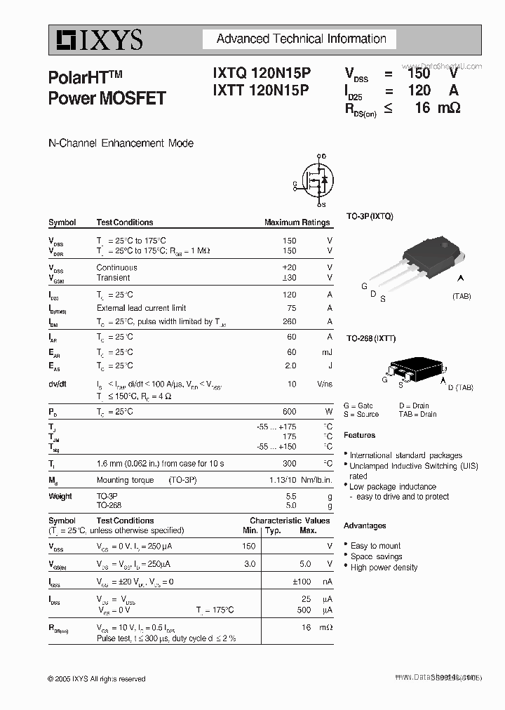 IXTQ120N15P_2767211.PDF Datasheet