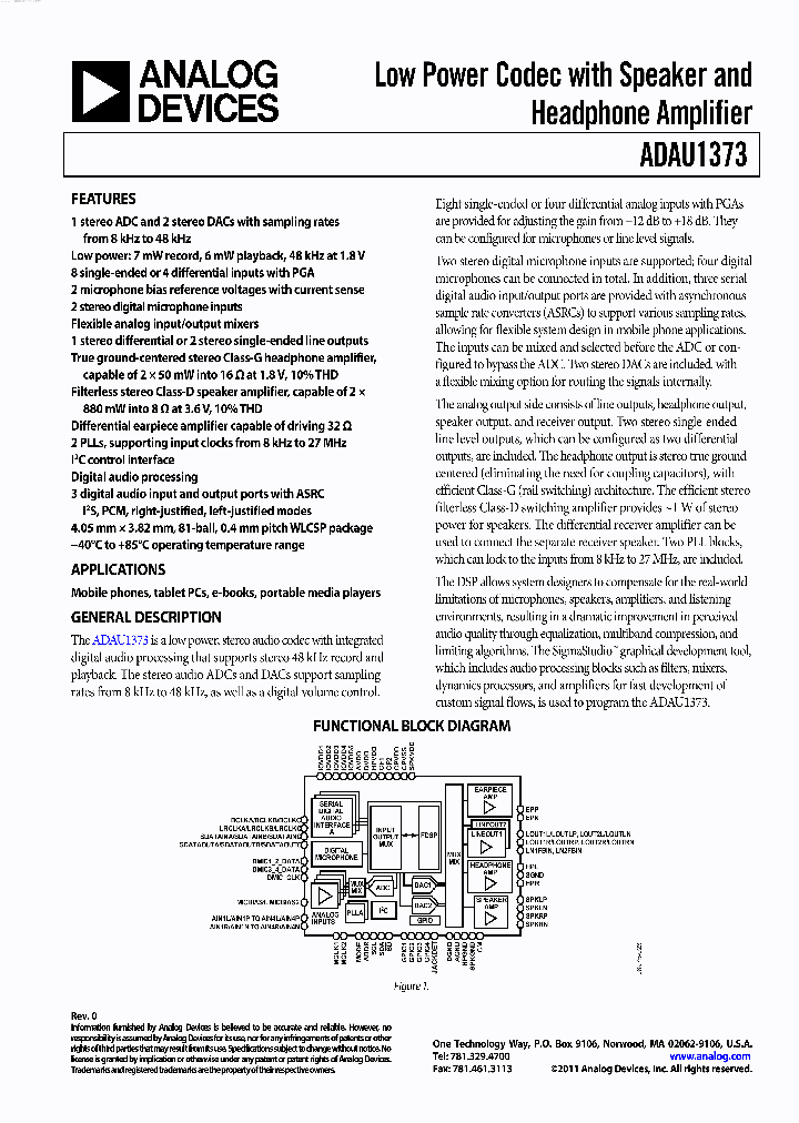 ADAU1373_2769522.PDF Datasheet