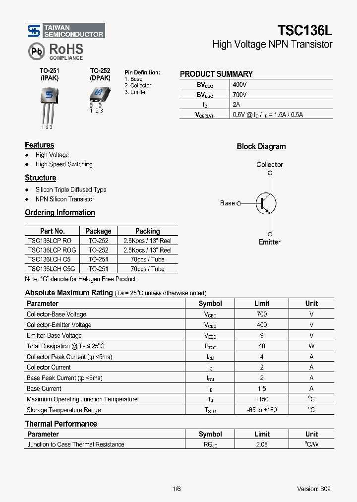 TSC136LCHC5_2783323.PDF Datasheet