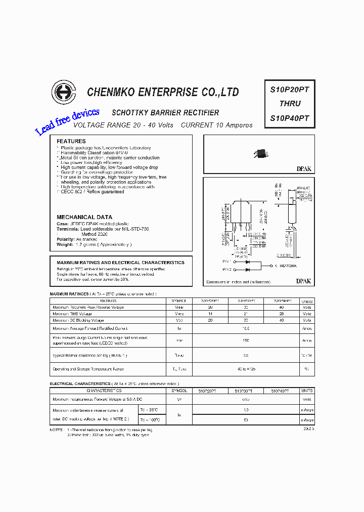 S10P40PT_2842263.PDF Datasheet