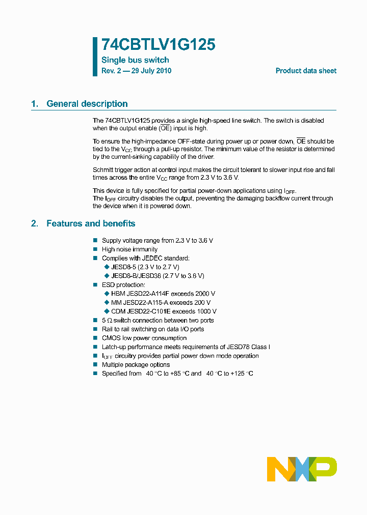 74CBTLV1G125GM_2844494.PDF Datasheet
