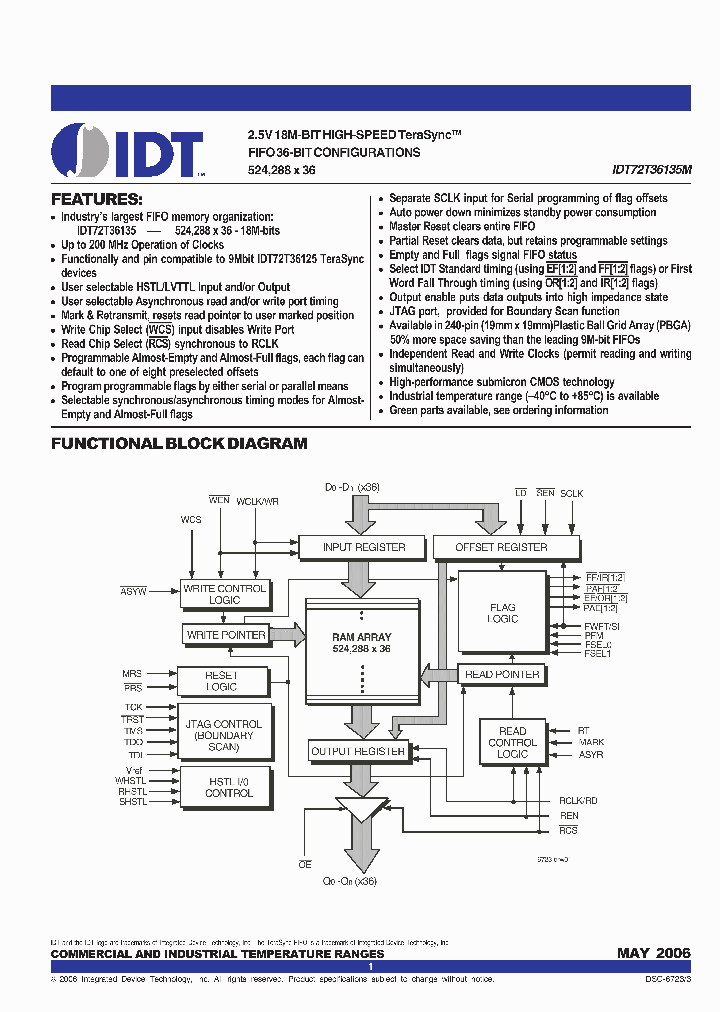 IDT72T36135ML5BBG_2855662.PDF Datasheet