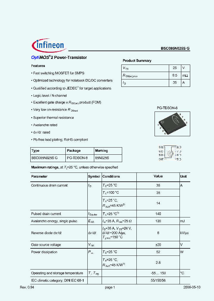 BSC085N025S_2868958.PDF Datasheet