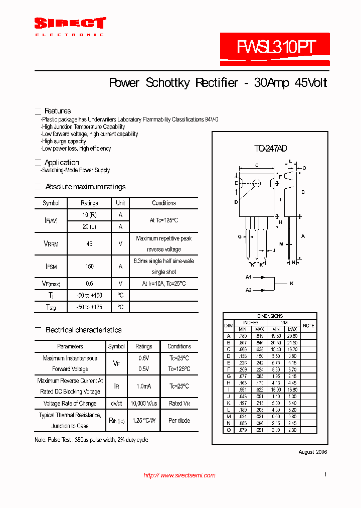 FWSL310PT_2884614.PDF Datasheet