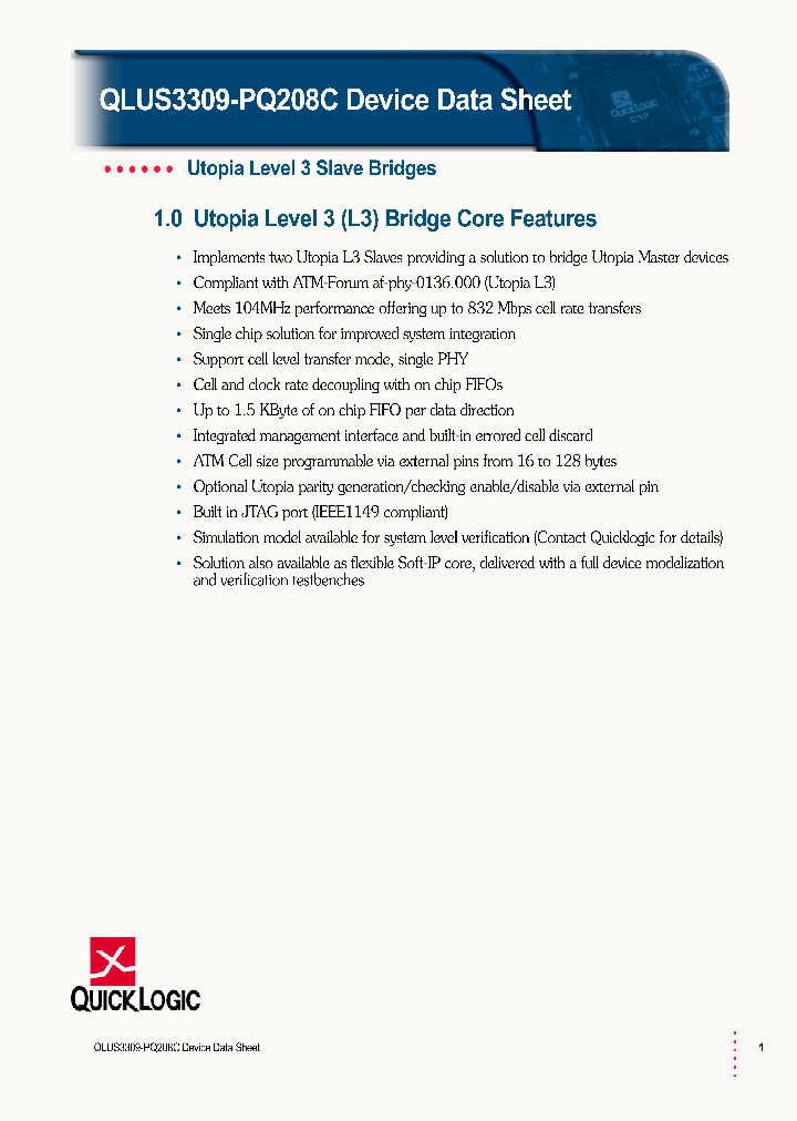 QLUS3309-PQ208C_2885109.PDF Datasheet