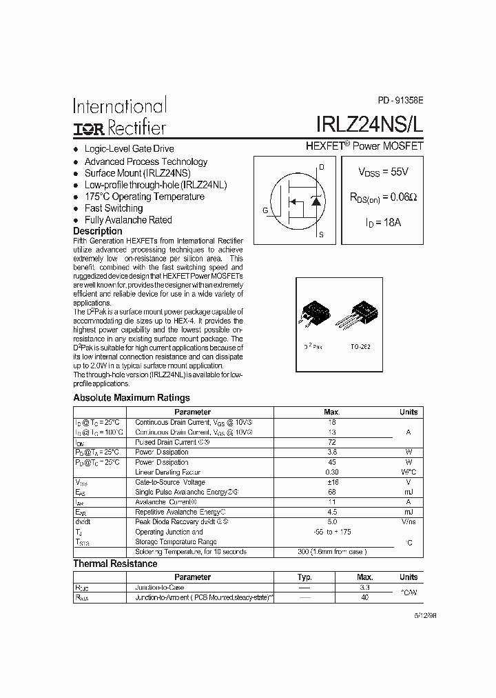 IRLZ24NL_2890993.PDF Datasheet