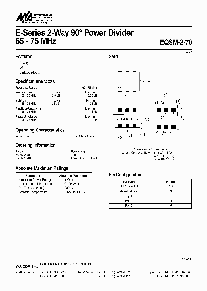 EQSM-2-70TR_2893640.PDF Datasheet