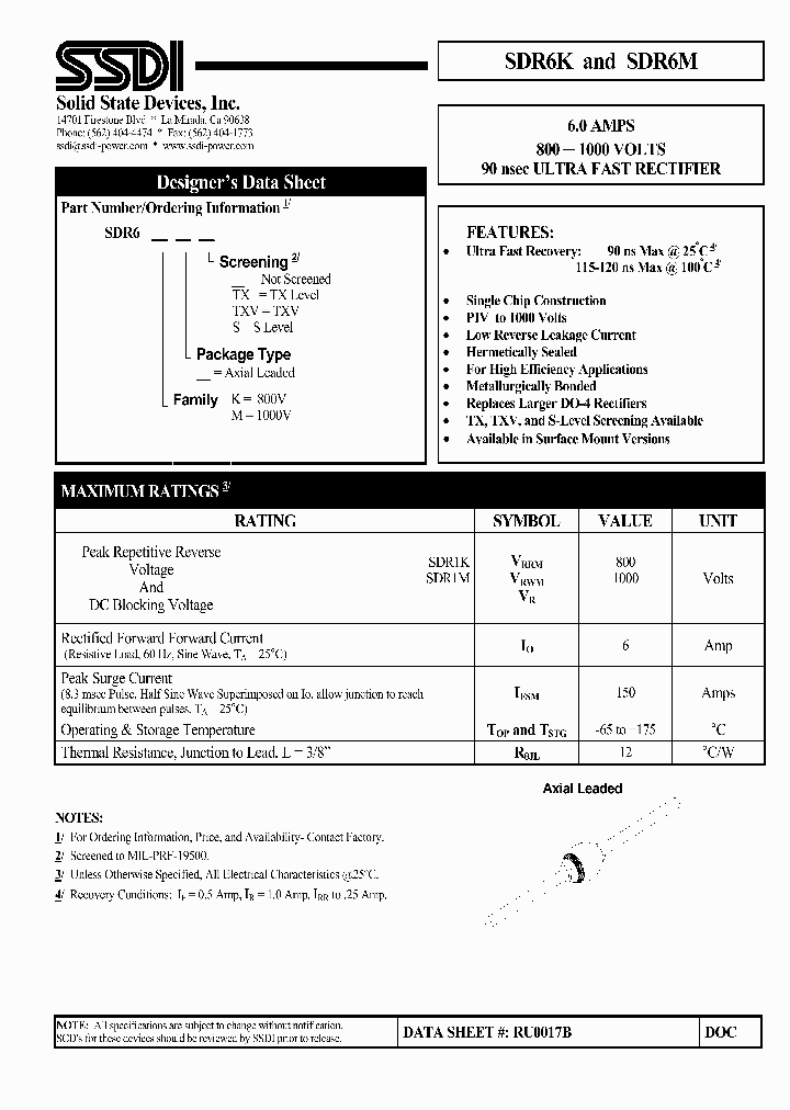 SDR6M-TXV_2908835.PDF Datasheet