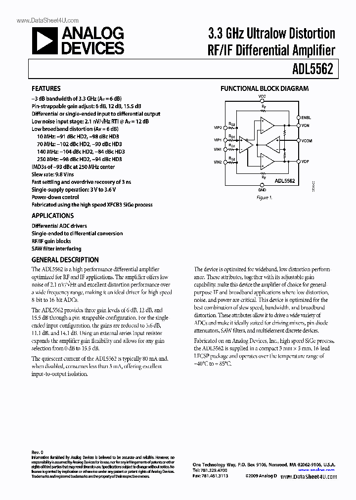 ADL5562_2912883.PDF Datasheet