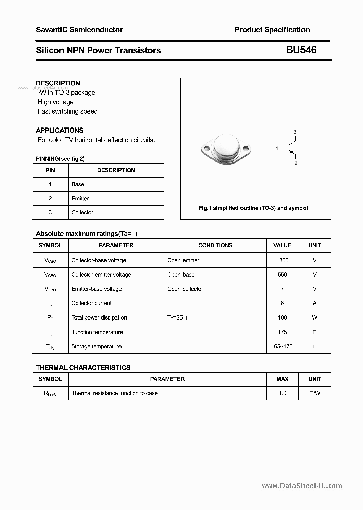 BU546_2926604.PDF Datasheet